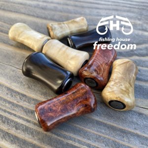 画像3: 【FHF】ウッド ハンドルノブ パドル形2 花梨杢 F-22