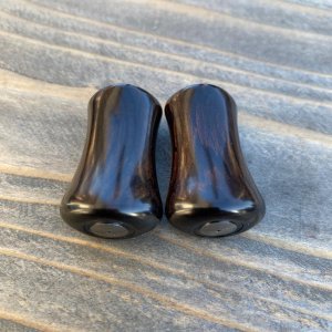 画像2: 【FHF】ウッド ハンドルノブ パドル形2 黒檀 F-23