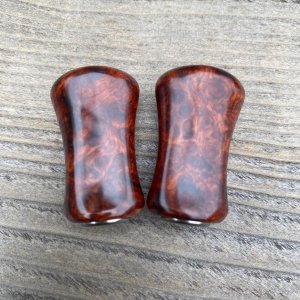 画像13: 【FHF】ウッド ハンドルノブ パドル形2 上杢花梨瘤 F-26