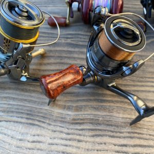 画像9: 【FHF】ウッド ハンドルノブ パドル形2 上杢花梨瘤 F-26