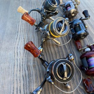 画像4: 【FHF】ウッド ハンドルノブ パドル形2 上杢花梨瘤 F-26