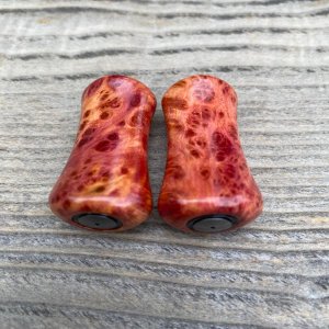 画像5: 【FHF】ウッド ハンドルノブ パドル形2 パープルハート F-27