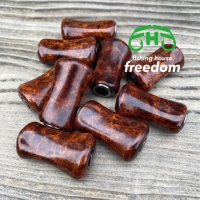 【FHF】ウッド ハンドルノブ パドル形2 上杢花梨瘤 F-26