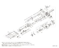 【シマノ純正お取り寄せパーツ：納期1ヶ月】25バルケッタ Fカスタム 151DH LEFT　商品コード：048349