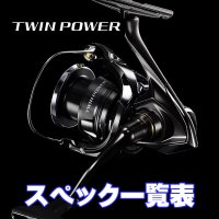 【シマノ】24ツインパワー［TWIN POWER］シリーズ スペック一覧表