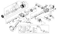 【ダイワ純正お取り寄せパーツ：納期1ヶ月】25カルディア FC LT2000S 　製品コード：00060401