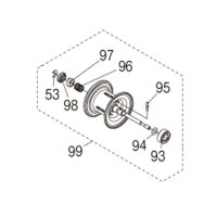 【シマノ純正お取り寄せパーツ：納期1ヶ月】25エンゲツ CT 純正スプール（150PG, 151PG, 150HG, 151HG）商品コード：048615 99番 S Part No. 149EJ スプール組【中サイズ送料】
