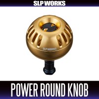 ★特価品10%OFF【ダイワ/SLP WORKS】RCS 25ソルティガ 47mm アルミパワーラウンドノブ ゴールド【中サイズ送料】