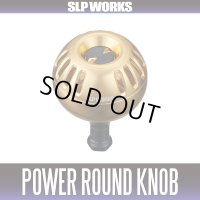 ★特価品10％OFF【ダイワ/SLP WORKS】RCS 25ソルティガ 47mm アルミパワーラウンドノブ ゴールド【中サイズ送料】