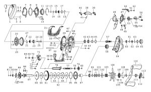 画像1: 【ダイワ純正お取り寄せパーツ：納期1ヶ月】25IM Z TW 100XH-C　製品コード：00630288