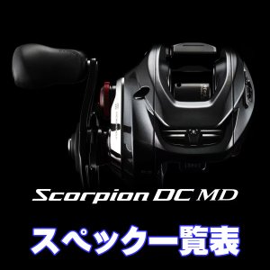 画像1: 【シマノ】26スコーピオン DC MD［SCORPION DC MD］シリーズ スペック一覧表