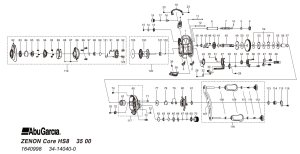 画像1: 【アブ純正お取り寄せパーツ：納期1ヶ月】ZENON Core HS8　製品コード：1640998