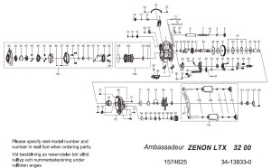 画像1: 【アブ純正お取り寄せパーツ：納期1ヶ月】ZENON LTX　製品コード：1574625
