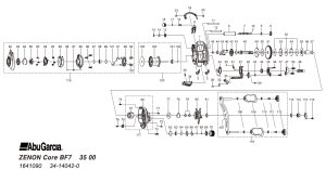 画像1: 【アブ純正お取り寄せパーツ：納期1ヶ月】 ZENON Core BF7　製品コード：1641090