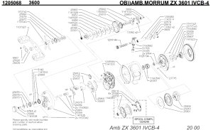 画像1: 【アブ純正お取り寄せパーツ：納期1ヶ月】MORRUM ZX 3601 IVCB-4　製品コード：1205068