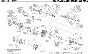画像1: 【アブ純正お取り寄せパーツ：納期1ヶ月】MORRUM ZX1600 MAG　製品コード：1294130