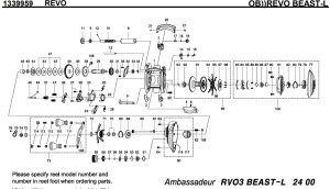 画像1: 【アブ純正お取り寄せパーツ：納期1ヶ月】REVO BEAST BEAST-L　製品コード：1339959