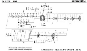 画像1: 【アブ純正お取り寄せパーツ：納期1ヶ月】REDMAX船3-L　製品コード：1418229