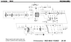 画像1: 【アブ純正お取り寄せパーツ：納期1ヶ月】REDMAX船3　製品コード：1418228