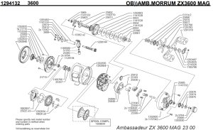 画像1: 【アブ純正お取り寄せパーツ：納期1ヶ月】MORRUM ZX3600 MAG　製品コード：1294132