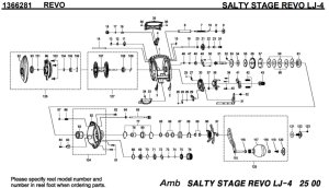画像1: 【アブ純正お取り寄せパーツ：納期1ヶ月】SALTY STAGE REVO LJ-4　製品コード：1366281