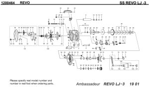 画像1: 【アブ純正お取り寄せパーツ：納期1ヶ月】SALTY STAGE REVOLJ -3　製品コード：1200464