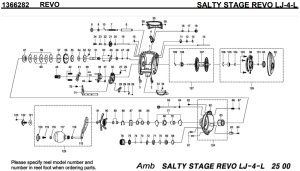 画像1: 【アブ純正お取り寄せパーツ：納期1ヶ月】SALTY STAGE REVOLJ-4-L　製品コード：1366282