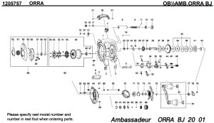 画像1: 【アブ純正お取り寄せパーツ：納期1ヶ月】SALTY STAGE ORRA BJ　製品コード：1205757