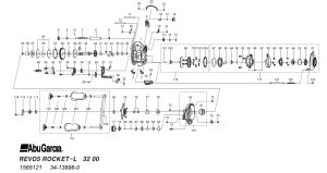 画像1: 【アブ純正お取り寄せパーツ：納期1ヶ月】23 REVO5 ROCKET ROCKET-L　製品コード：1565121