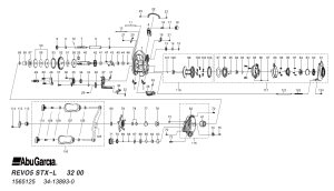 画像1: 【アブ純正お取り寄せパーツ：納期1ヶ月】23 REVO5 STX STX-L　製品コード：1565125