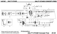 【アブ純正お取り寄せパーツ：納期1ヶ月】SALTY STAGE CONCEPT-FREE　製品コード：1487507