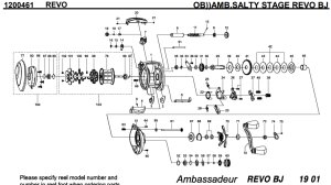 画像1: 【アブ純正お取り寄せパーツ：納期1ヶ月】SALTY STAGE REVO BJ　製品コード：1200461