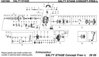 【アブ純正お取り寄せパーツ：納期1ヶ月】SALTY STAGE CONCEPT-FREE-L　製品コード：1487508