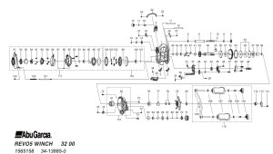 画像1: 【アブ純正お取り寄せパーツ：納期1ヶ月】23 REVO5 WINCH WINCH　製品コード：1565158