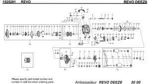 画像1: 【アブ純正お取り寄せパーツ：納期1ヶ月】20レボ DEEZ8　製品コード：1525261