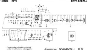 画像1: 【アブ純正お取り寄せパーツ：納期1ヶ月】20レボ DEEZ8-L　製品コード：1525262