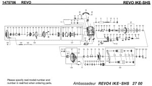画像1: 【アブ純正お取り寄せパーツ：納期1ヶ月】20レボ アイク IKE-SHS　製品コード：1475706