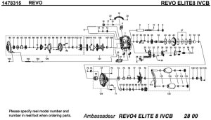 画像1: 【アブ純正お取り寄せパーツ：納期1ヶ月】18Revo エリート 8 IVCB　製品コード：1478315
