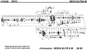 画像1: 【アブ純正お取り寄せパーツ：納期1ヶ月】18Revo エリート 6 IB　製品コード：1478359