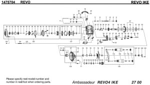 画像1: 【アブ純正お取り寄せパーツ：納期1ヶ月】20レボ アイク IKE　製品コード：1475704