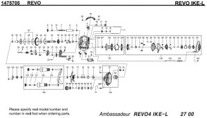 画像1: 【アブ純正お取り寄せパーツ：納期1ヶ月】20レボ アイク IKE-L　製品コード：1475705