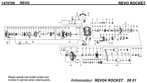 画像1: 【アブ純正お取り寄せパーツ：納期1ヶ月】19Revo ロケット ROCKET　製品コード：1475709