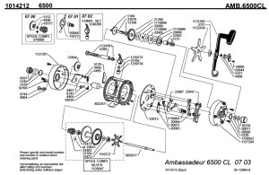 画像1: 【アブ純正お取り寄せパーツ：納期1ヶ月】Ambassadeur 6500CL　製品コード：1014212