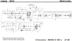 画像1: 【アブ純正お取り寄せパーツ：納期1ヶ月】18Revo X-HS-L　製品コード：1430438