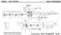 【アブ純正お取り寄せパーツ：納期1ヶ月】SALTY STAGE SALTY STAGE BV8　製品コード：1366279
