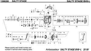 画像1: 【アブ純正お取り寄せパーツ：納期1ヶ月】SALTY STAGE SALTY STAGE BV8-L　製品コード：1366280