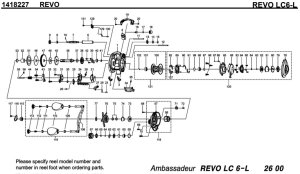 画像1: 【アブ純正お取り寄せパーツ：納期1ヶ月】Revo LC6-L　製品コード：1418227