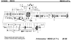 画像1: 【アブ純正お取り寄せパーツ：納期1ヶ月】Revo LV7-L　製品コード：1418225