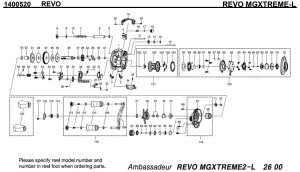 画像1: 【アブ純正お取り寄せパーツ：納期1ヶ月】Revo MGXtreme-L　製品コード：1400520