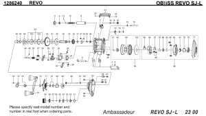 画像1: 【アブ純正お取り寄せパーツ：納期1ヶ月】SALTY STAGE REVO SJ-L　製品コード：1286240